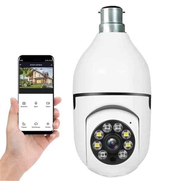 BUY BULB WIRELESS CAMERA 360 DEGREE 1080p WIFI AUTO ROTATION - Image 2